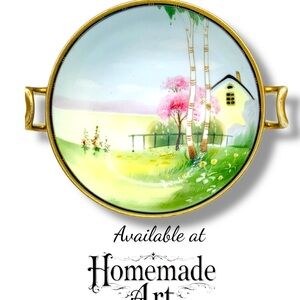 Nippon Porcelain Antique Hand Painted Gilt Bowl 1890-1921